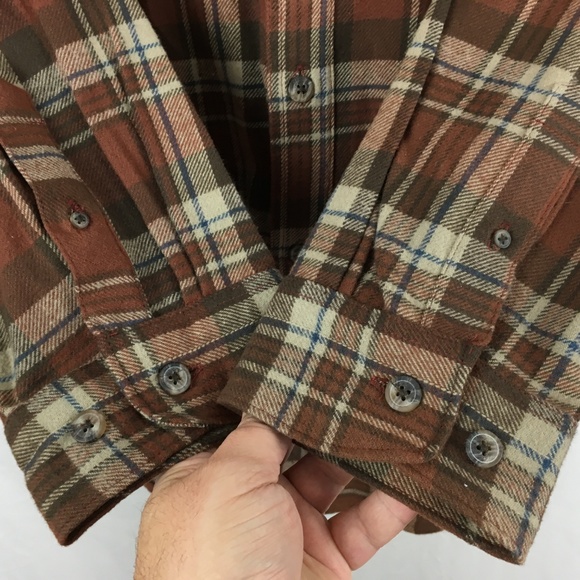 C.E. Schmidt | Shirts | Ce Schmidt Mens 2x Heavy Flannel Shirt Plaid Brown | Poshmark